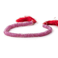 5-6mm Ruby Plain Heishi Beads 8 inch 106 pieces (ONLINE ORDER ONLY)