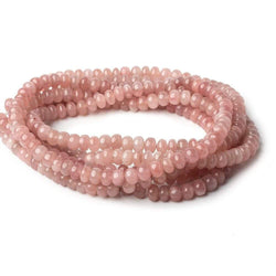 5-6mm Strawberry Quartz plain rondelles 18 inch 112 beads A (ONLINE ORDER ONLY)