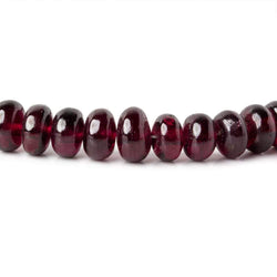 5-7mm Dark Rhodolite Garnet plain rondelle beads 18 inch 122 pieces AA (ONLINE ORDER ONLY)