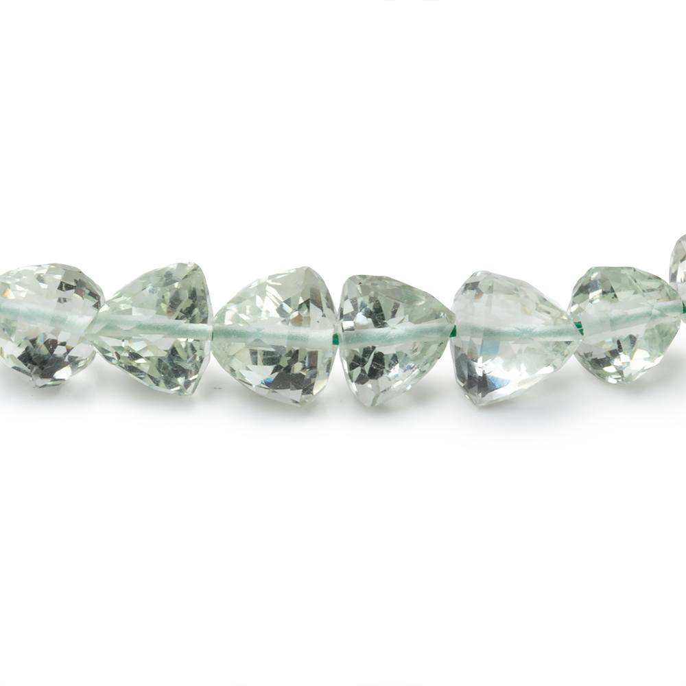 5-7mm Prasiolite Faceted Trillion Beads 14 inch 61 pieces AA (ONLINE ORDER ONLY)
