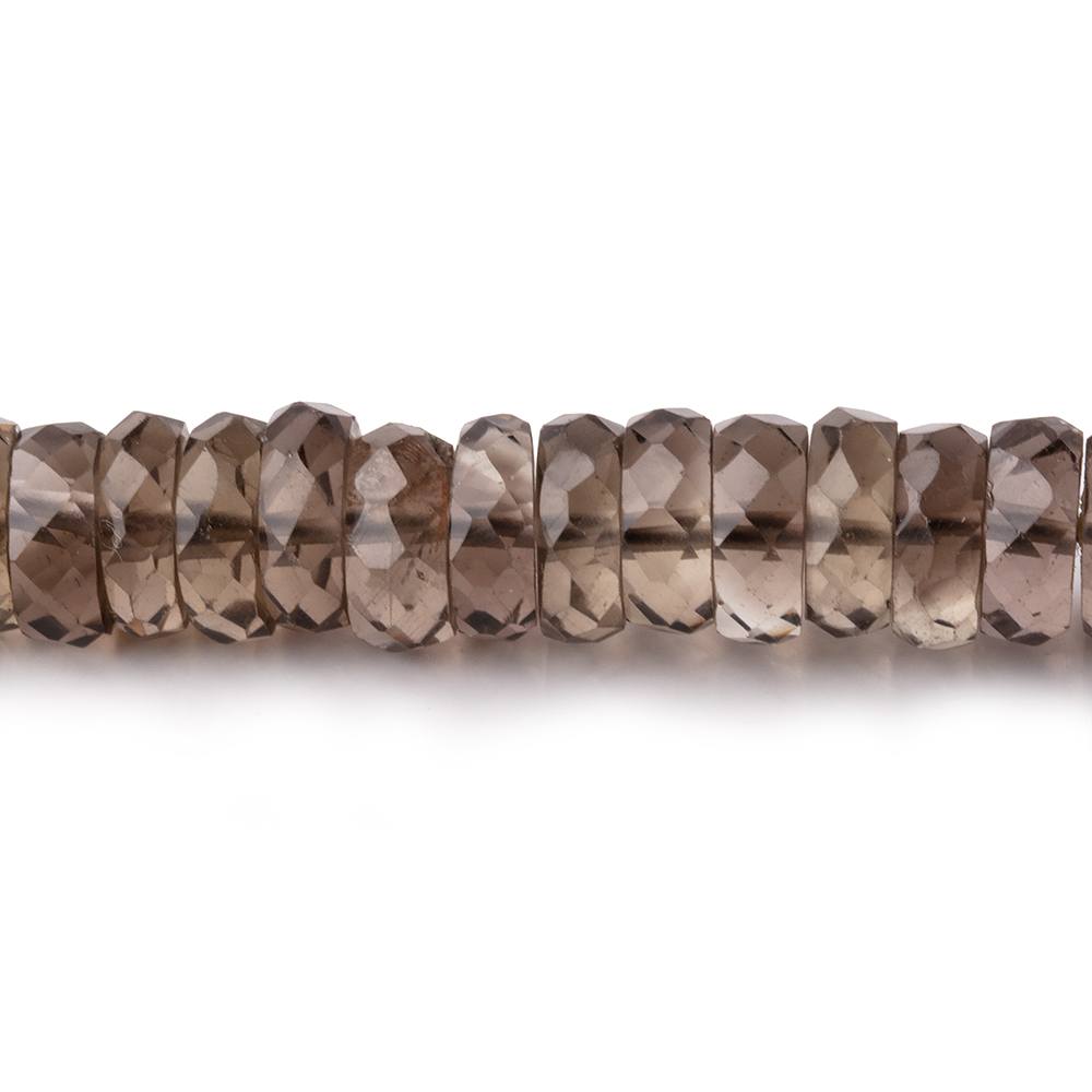 5-7mm Smoky Quartz Faceted Heishi Beads 15.25 inch 148 pieces (ONLINE ORDER ONLY)