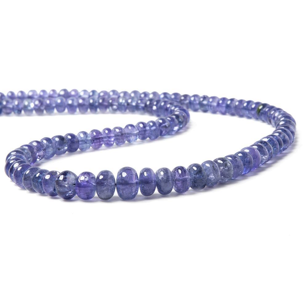 5-7mm Tanzanite Beads Plain Rondelle 15.5 inch 106 pieces (ONLINE ORDER ONLY)