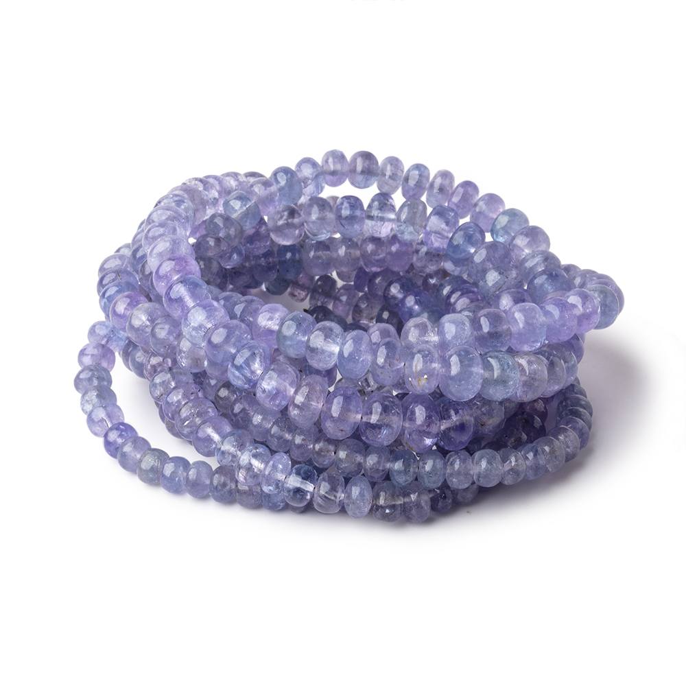 5-7mm Tanzanite Plain Rondelle Beads 18 inch 120 pieces (ONLINE ORDER ONLY)