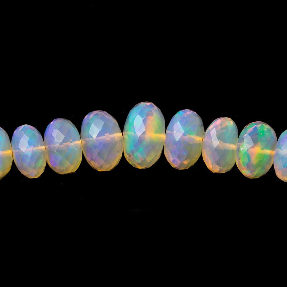 5 - 8.5mm Golden Ethiopian Opal Faceted Rondelle Beads 17 inch 125 pieces AAA Grade (ONLINE ORDER ONLY)