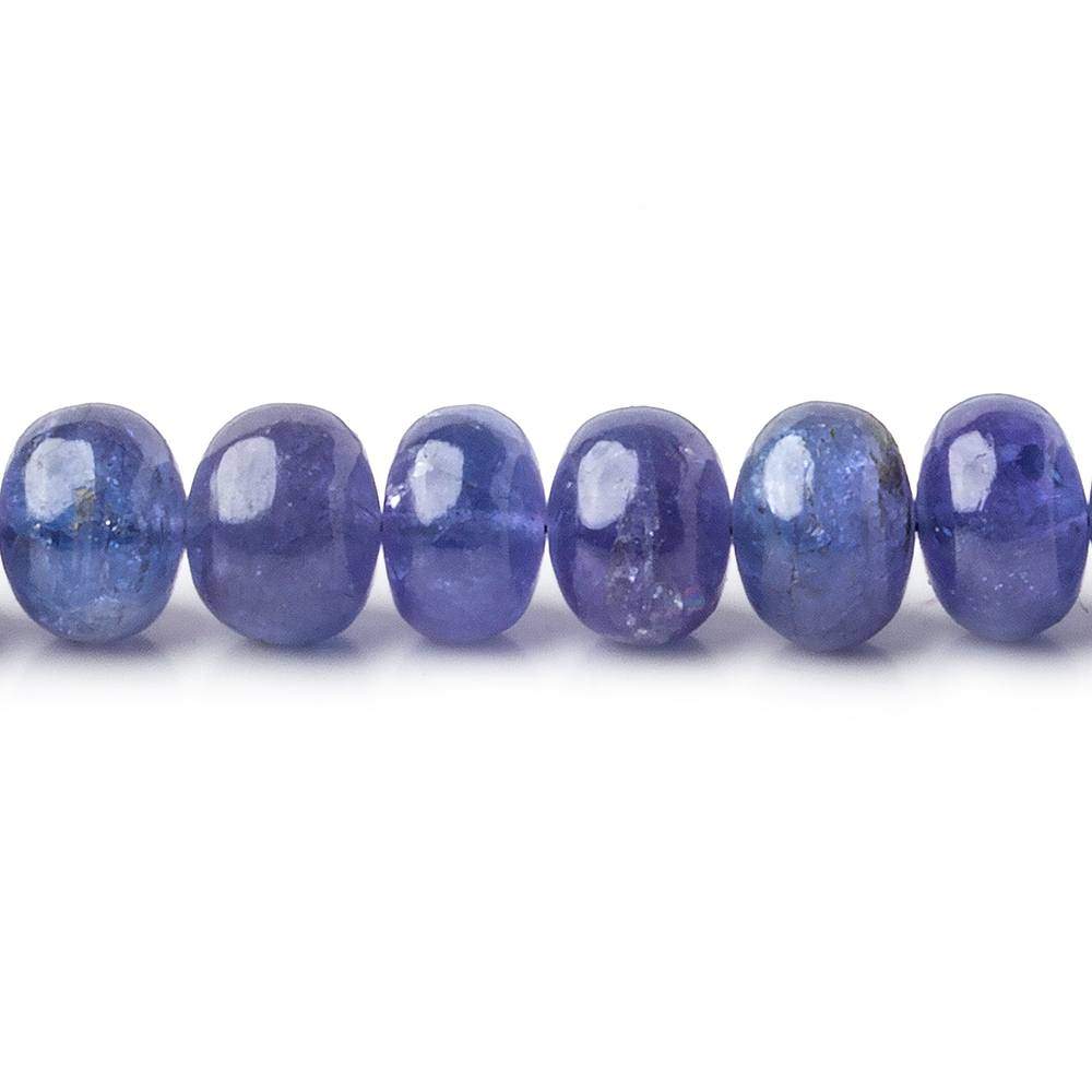 5-8.5mm Tanzanite Plain Rondelle Beads A Grade 16 inch 84 pieces (ONLINE ORDER ONLY)