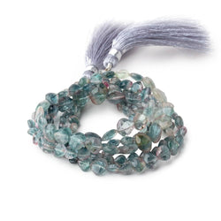 5-8mm Bi-Color Indicolite Tourmaline Faceted Heart Beads 16 inch 72 pieces (ONLINE ORDER ONLY)