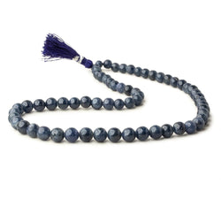 5-8mm Blue Sapphire Plain Round Beads 16 inch 62 pieces 1mm hole (ONLINE ORDER ONLY)