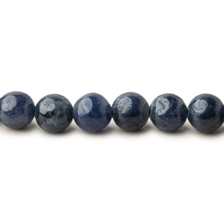 5-8mm Blue Sapphire Plain Round Beads 16 inch 62 pieces 1mm hole (ONLINE ORDER ONLY)