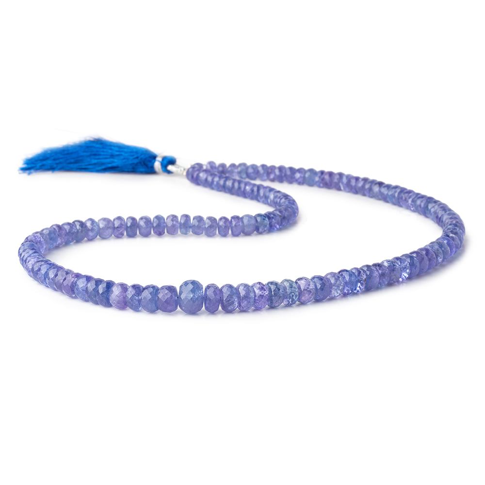 5-8mm Tanzanite Faceted Rondelle Beads 16 inch 108 pieces A (ONLINE ORDER ONLY)