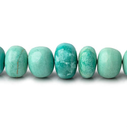 5-9mm Mongolian Turquoise plain rondelle beads 18 inch 100 pieces AA (ONLINE ORDER ONLY)