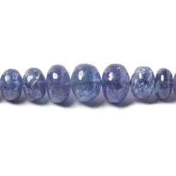 5-9mm Tanzanite Beads Plain Rondelle, A Grade 16 inch 102 pieces (ONLINE ORDER ONLY)