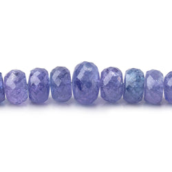 5-9mm Tanzanite Faceted Rondelle Beads 16 inch 105 pieces AA (ONLINE ORDER ONLY)