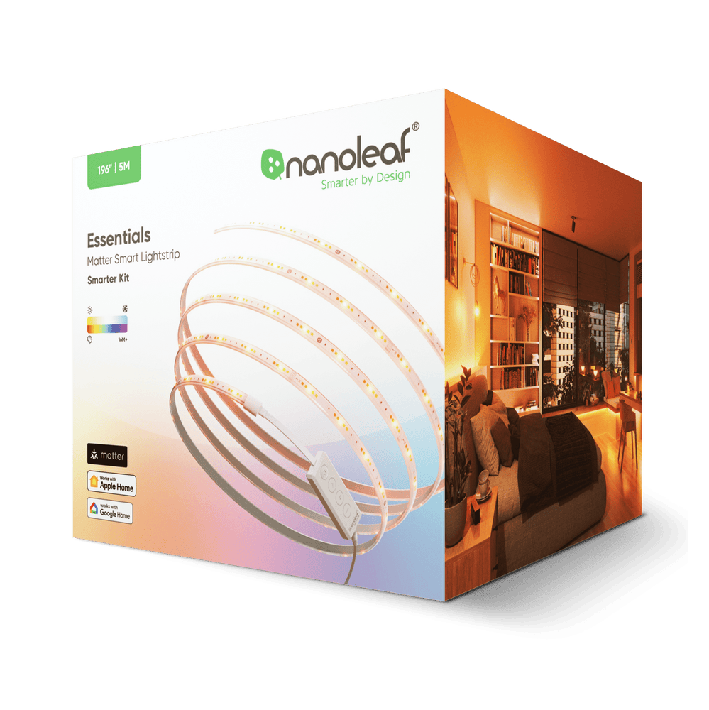 Nanoleaf Essentials | Light Strips SMK | 5 Meters | 1600Lm | 30W | 2700K-6500K | 120V-240V | CA/USA, (Online Order Only)