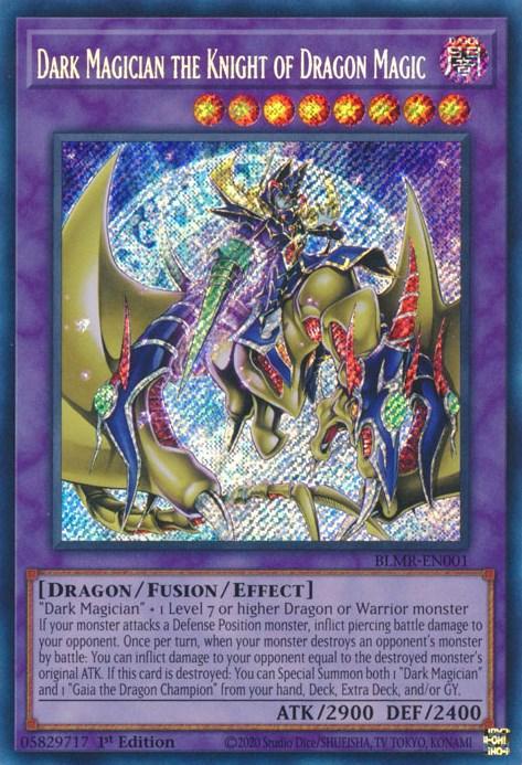 Dark Magician the Knight of Dragon Magic [BLMR-EN001] Secret Rare (ONLINE ORDER ONLY)