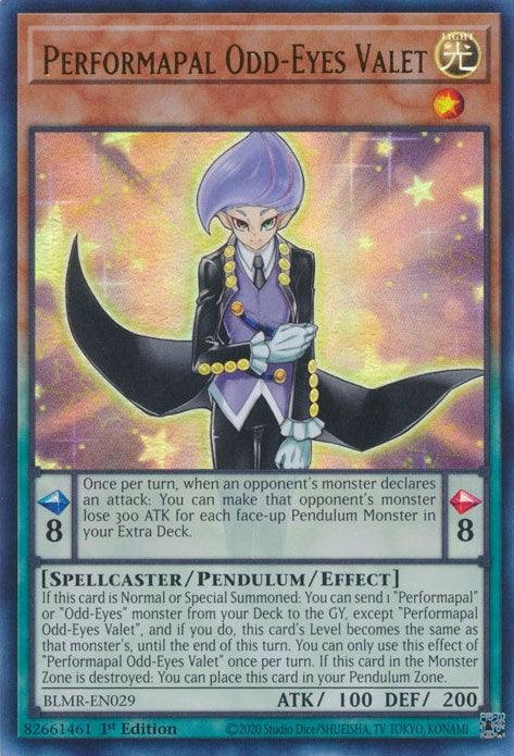 Performapal Odd-Eyes Valet [BLMR-EN029] Ultra Rare (ONLINE ORDER ONLY)