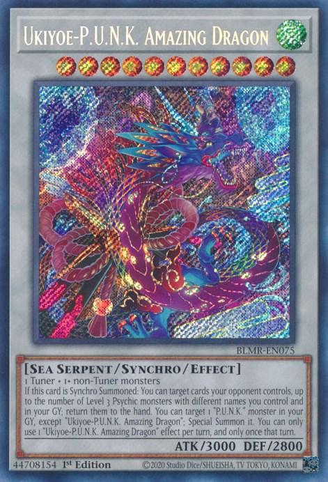 Ukiyoe-P.U.N.K. Amazing Dragon [BLMR-EN075] Secret Rare (ONLINE ORDER ONLY)