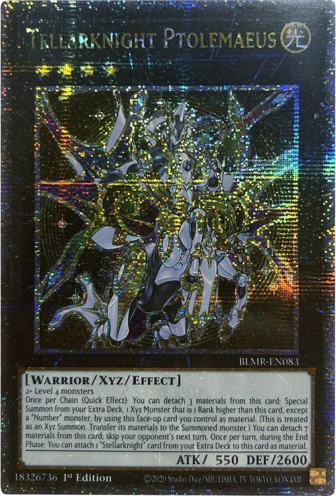 Tellarknight Ptolemaeus [BLMR-EN083] Quarter Century Secret Rare (ONLINE ORDER ONLY)