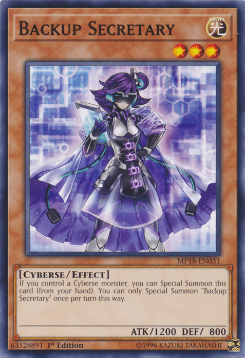 Backup Secretary [MP18-EN031] Common (ONLINE ORDER ONLY)