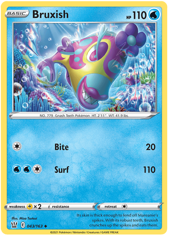 Bruxish (043/163) [Sword & Shield: Battle Styles] (Online Only)