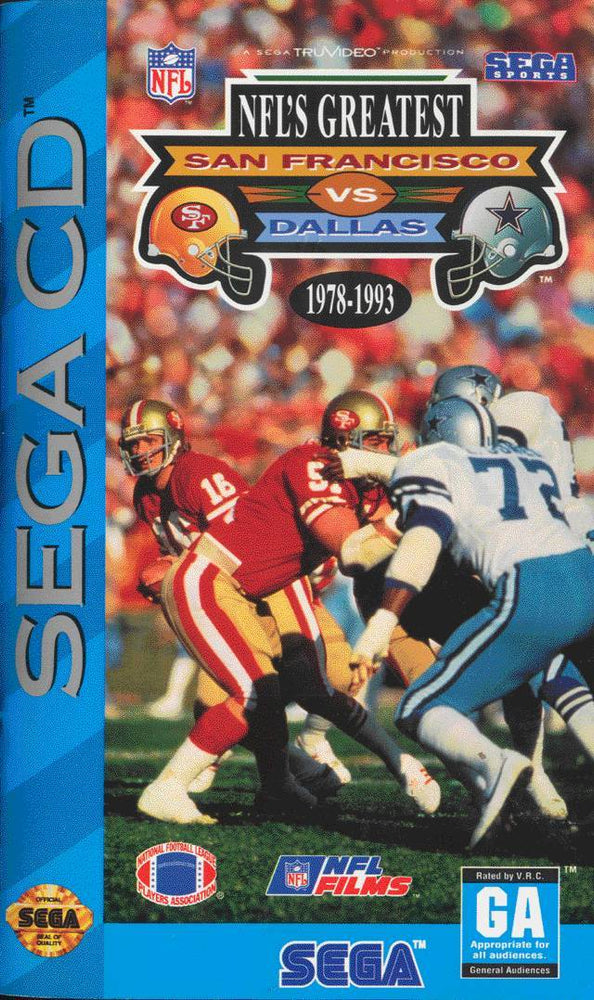 NFL's Greatest: San Francisco Vs. Dallas 1978-1993 (Sega CD) (ONLINE ORDER ONLY)