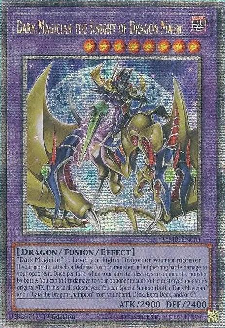 Dark Magician the Knight of Dragon Magic [BLMR-EN001] Quarter Century Secret Rare (ONLINE ORDER ONLY)