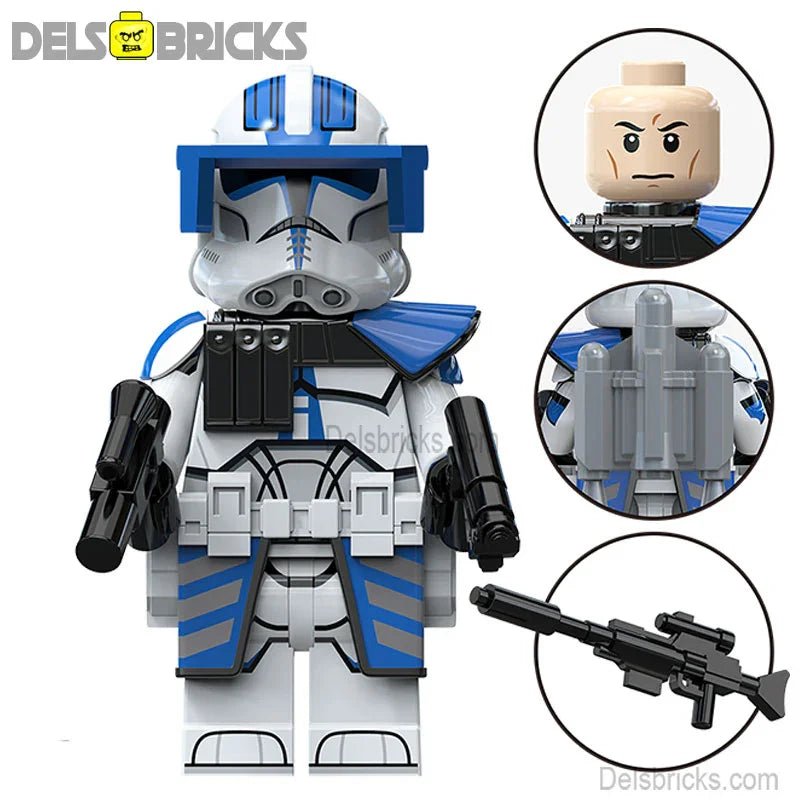 501st Jetpack Clone Trooper Star Wars Lego Minifigures Custom Toys S3 (ONLINE ORDER ONLY)