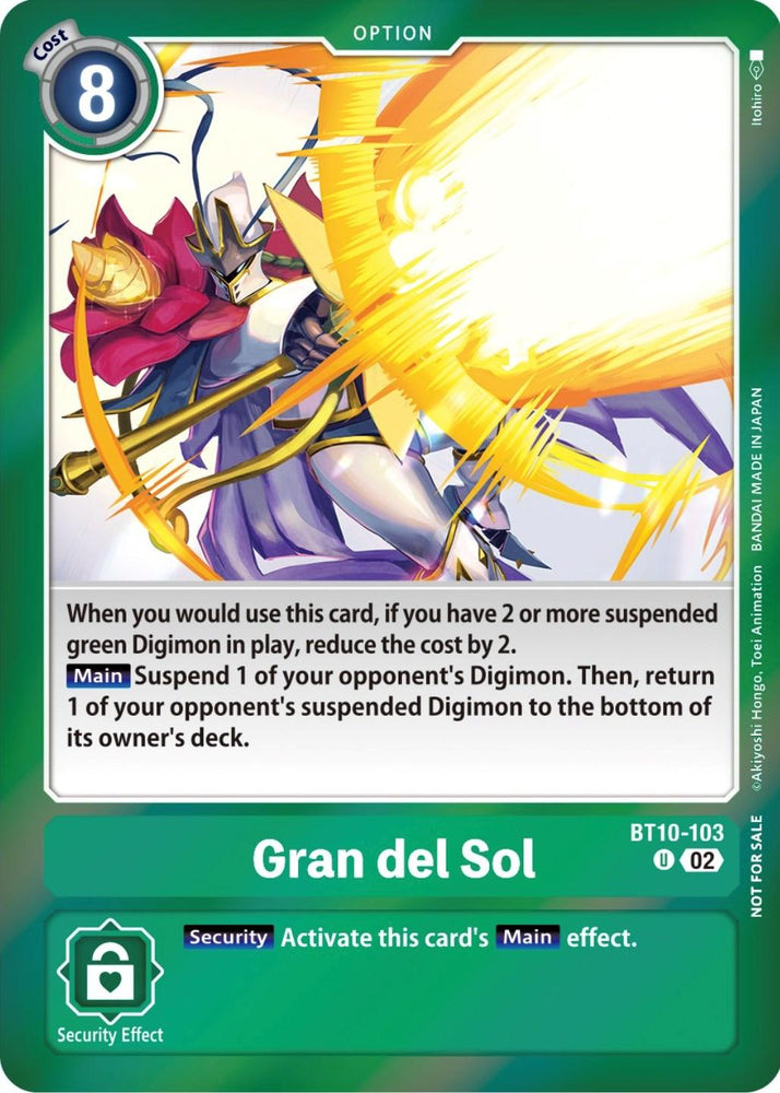 Gran del Sol [BT10-103] (Event Pack 5) [Xros Encounter Promos] (ONLINE ORDER ONLY)