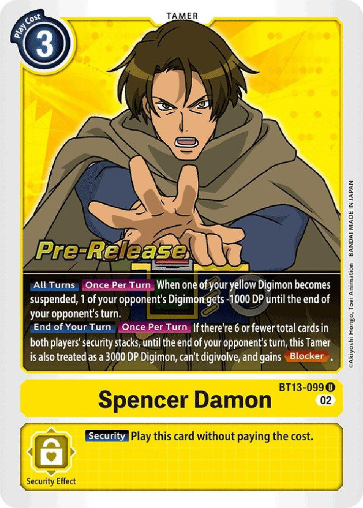 Spencer Damon [BT13-099] [Versus Royal Knights Booster Pre-Release Cards] (ONLINE ORDER ONLY)