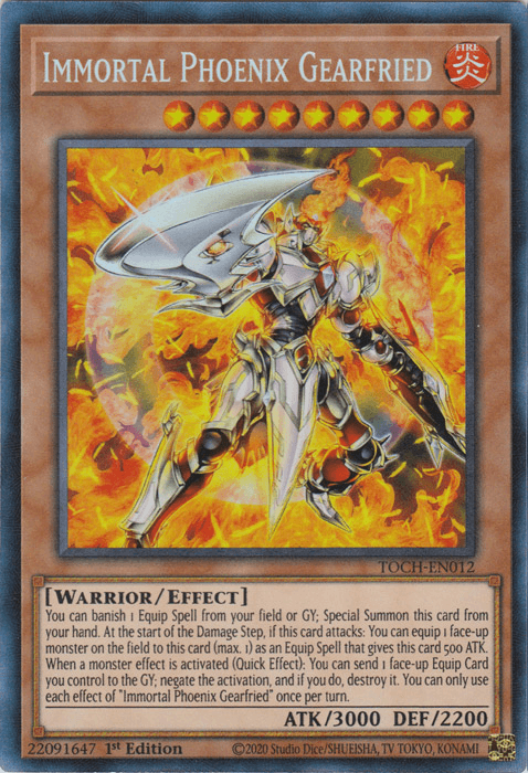 Immortal Phoenix Gearfried [TOCH-EN012] Collector's Rare (ONLINE ORDER ONLY)