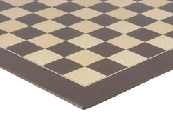 Chess Board - Walnut/Sycamore Barcelona Chess Board (ONLINE ORDER ONLY)