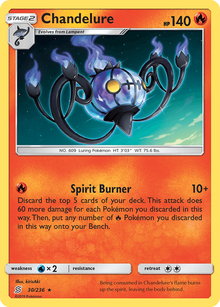 Chandelure (30/236) [Sun & Moon: Unified Minds] (Online Only)