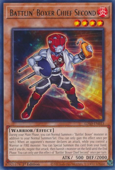 Battlin' Boxer Chief Second [LD10-EN033] Rare (ONLINE ORDER ONLY)