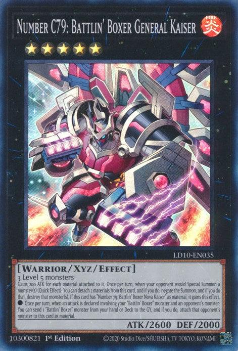 Number C79: Battlin' Boxer General Kaiser [LD10-EN035] Super Rare (ONLINE ORDER ONLY)