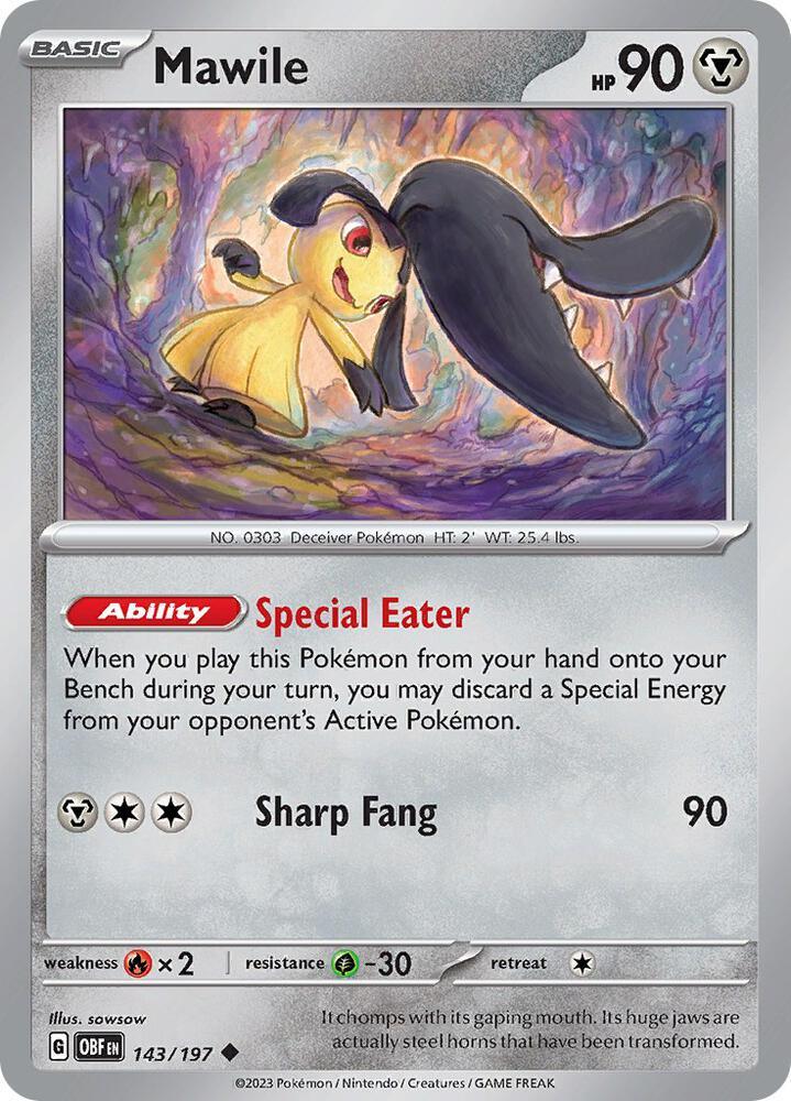 Mawile (143/197) [Scarlet & Violet: Obsidian Flames] (Online Only)