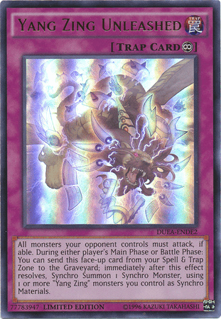 Yang Zing Unleashed [DUEA-ENDE2] Ultra Rare (ONLINE ORDER ONLY)