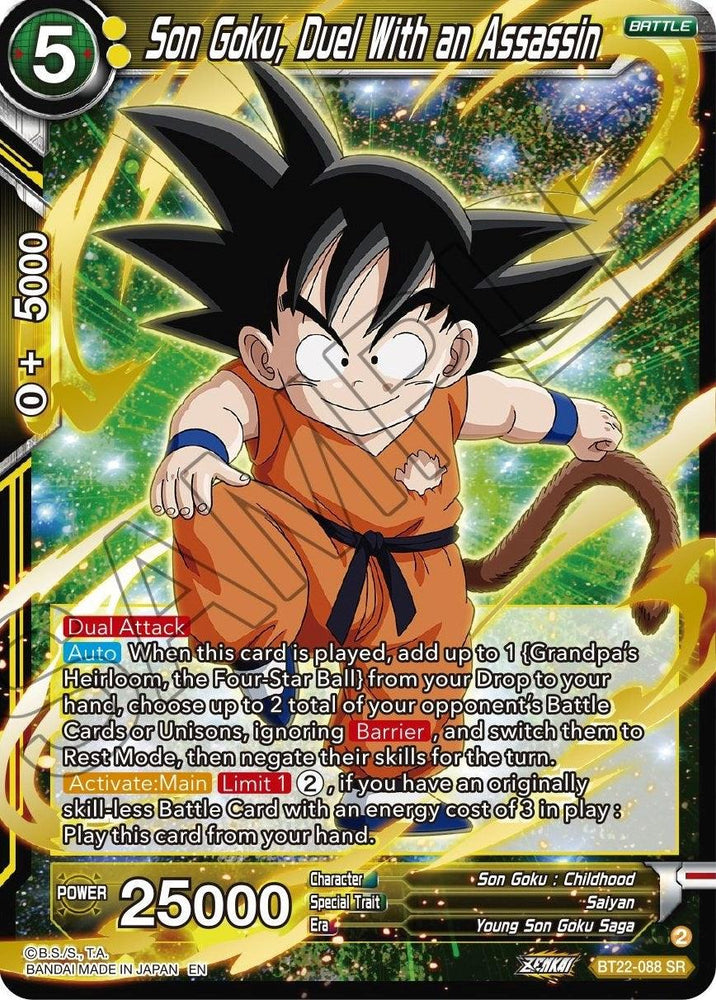 Son Goku, Duel With an Assassin (BT22-088) [Critical Blow] (ONLINE ORDER ONLY)