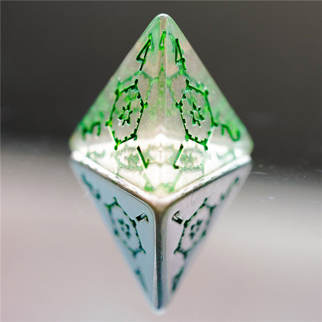 (Green) Huge Castle Dice (D6:25mm) 7-Dice (Online Only)