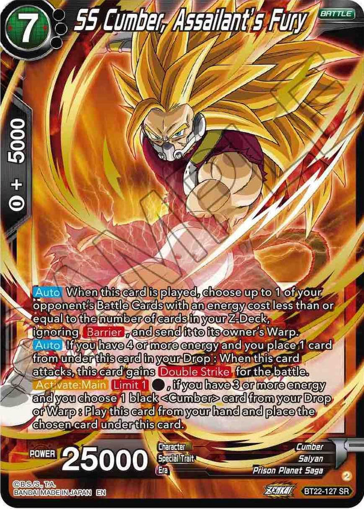 SS Cumber, Assailant's Fury (BT22-127) [Critical Blow] (ONLINE ORDER ONLY)