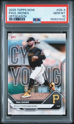 Graded 2025 Topps Now Paul Skenes #OS4 Offseason Baseball Card PSA 10 Gem Mint
