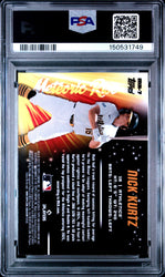 Graded 2025 Topps Bowman Chrome Nick Kurtz #MR7 Meteoric Rise Rookie RC Baseball Card PSA 10 Gem Mint