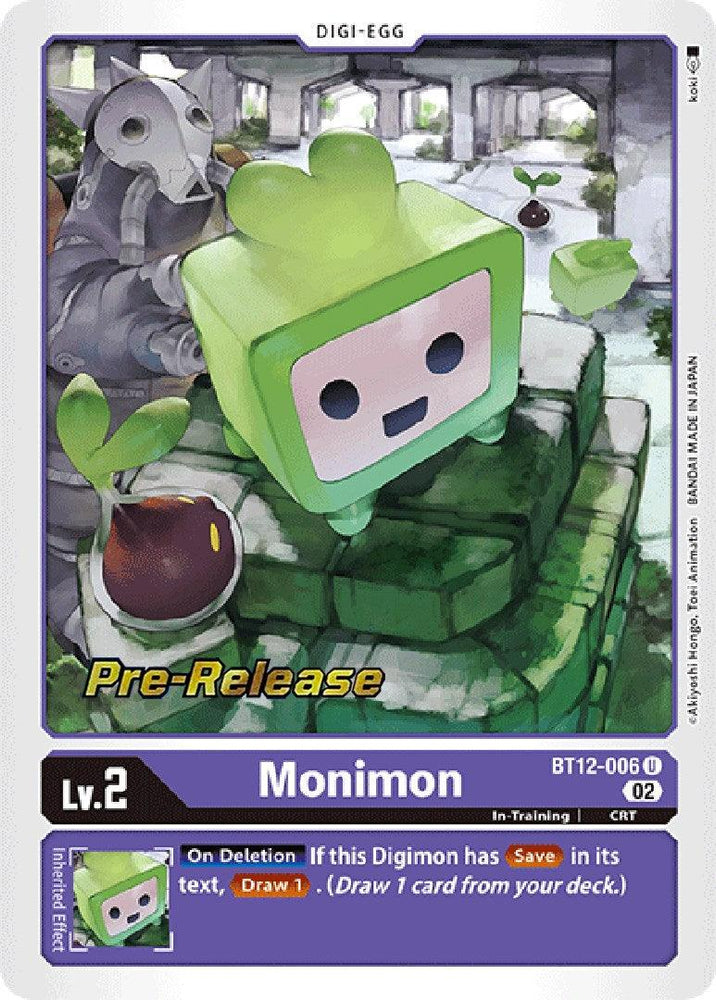 Monimon [BT12-006] [Across Time Pre-Release Cards] (ONLINE ORDER ONLY)