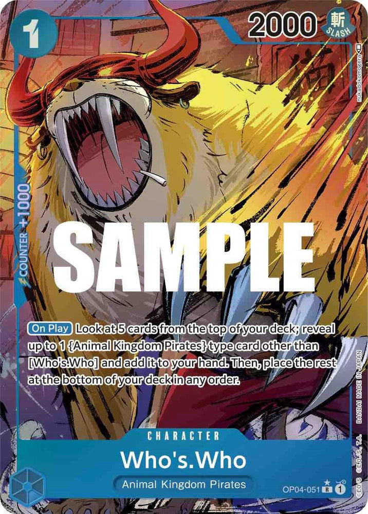 Who's.Who (Alternate Art) [Kingdoms of Intrigue] (ONLINE ORDER ONLY)