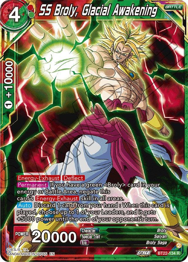 SS Broly, Glacial Awakening (BT22-134) [Critical Blow] (ONLINE ORDER ONLY)