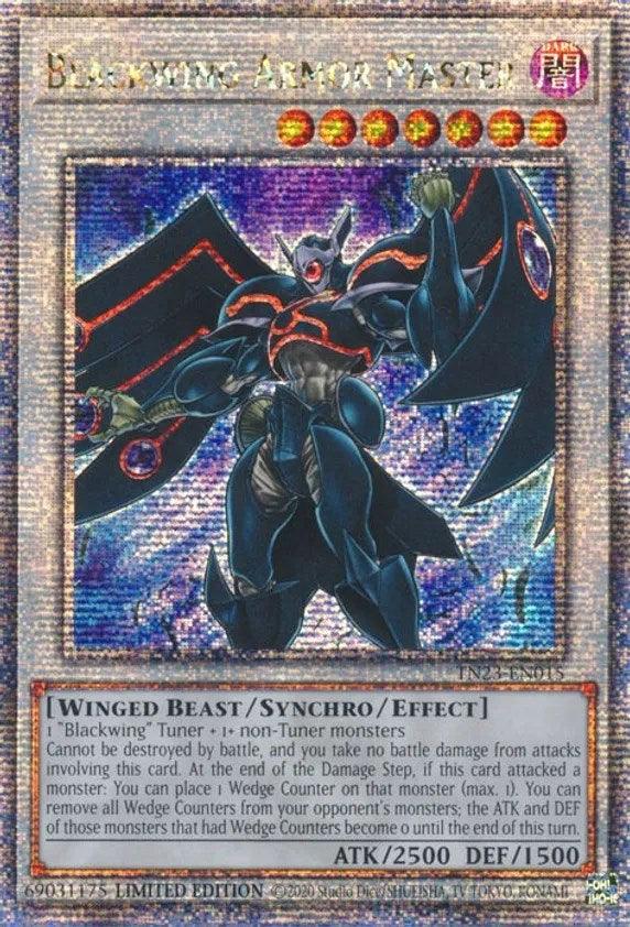 Blackwing Armor Master [TN23-EN015] Quarter Century Secret Rare (ONLINE ORDER ONLY)