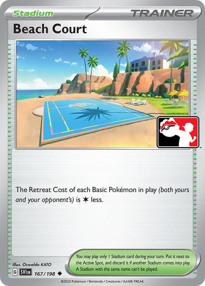 Beach Court (167/198) [Prize Pack Series Three] (Online Only)