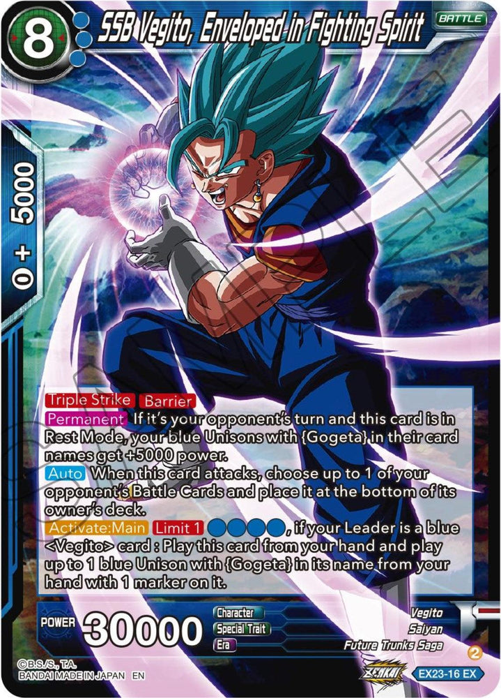 SSB Vegito, Enveloped in Fighting Spirit (EX23-16) [Premium Anniversary Box 2023] (ONLINE ORDER ONLY)