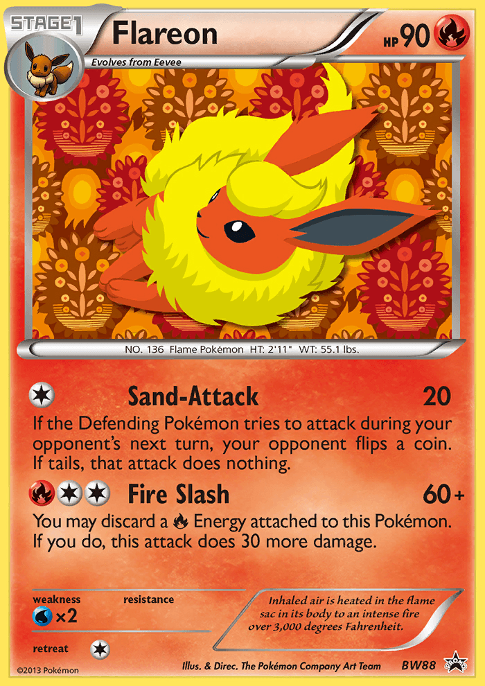 Flareon (BW88) [Black & White: Black Star Promos] (Online Only)