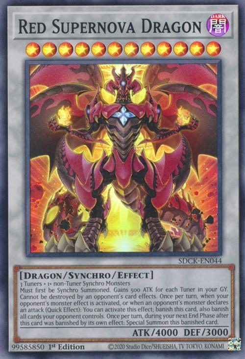 Red Supernova Dragon [SDCK-EN044] Super Rare (ONLINE ORDER ONLY)