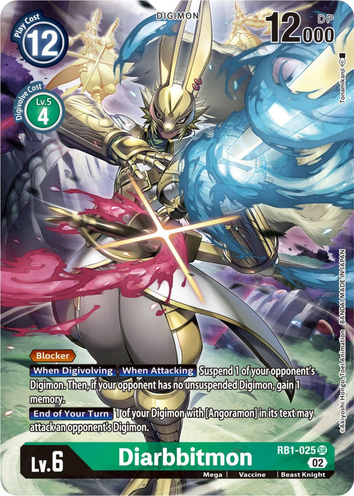 Diarbbitmon [RB1-025] (Textured Alternate Art) [Resurgence Booster] (ONLINE ORDER ONLY)