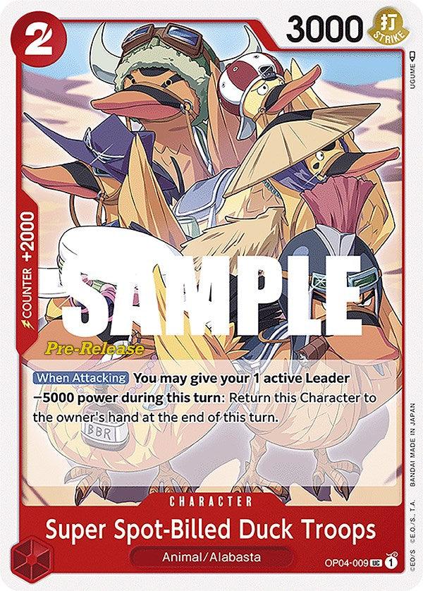 Super Spot-Billed Duck Troops [Kingdoms of Intrigue Pre-Release Cards] (ONLINE ORDER ONLY)